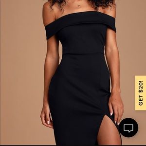 Lulus Way Of Love Off-the-Shoulder Bodycon Dress